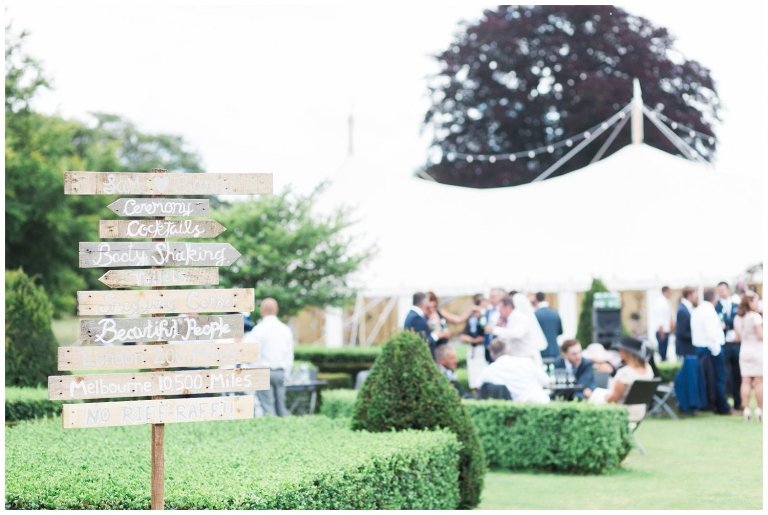 country marquee wedding