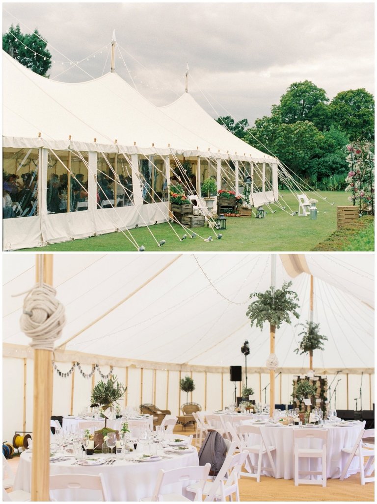 country marquee wedding