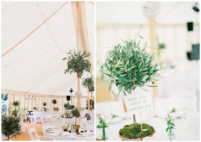 country marquee wedding