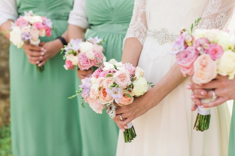 pink and lilac bouquets