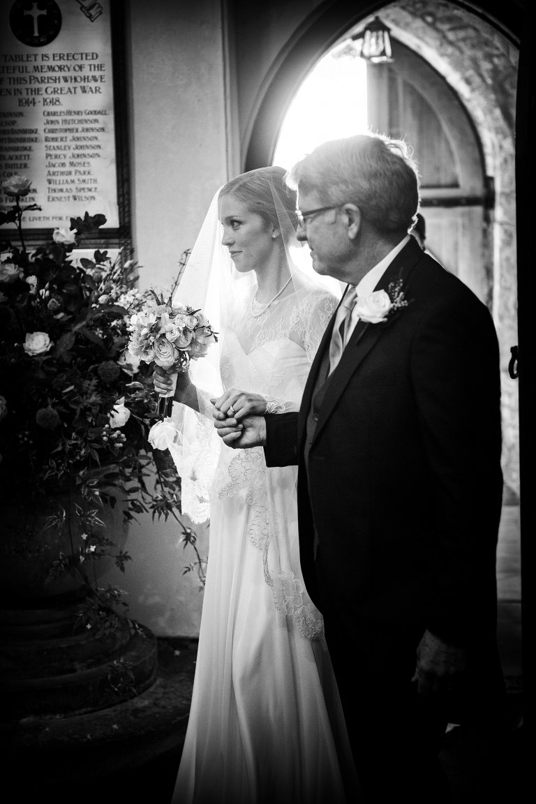 bride walking down aisle