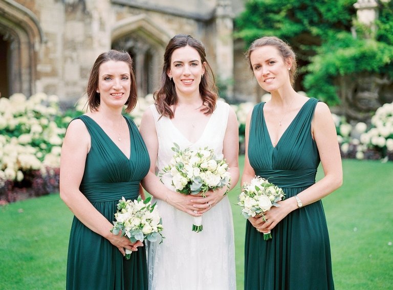 bridesmaids with bride